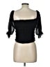 Garage 100% Polyester Black Short Sleeve Top Size L - photo 2