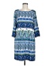 Old Navy 100% Polyester Paisley Blue Casual Dress Size M - photo 1