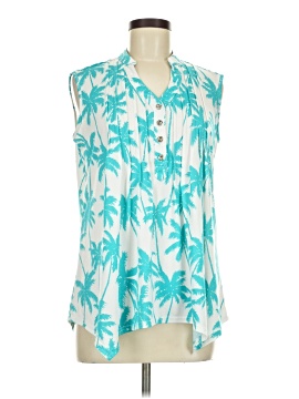 Southern Lady Sleeveless Button Down Shirt