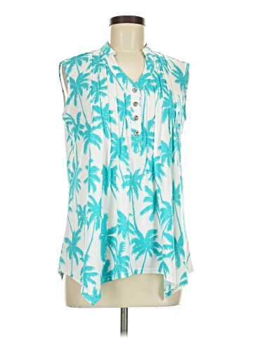 Southern Lady Sleeveless Button-Down Shirt (view 1)