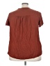 Torrid Brown Short Sleeve Henley Size 3X Plus (3) - photo 2