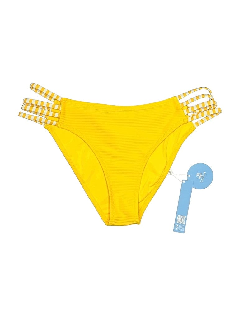 Pre-owned Cupshe Swimsuit Bottoms In Yellow