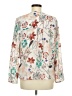 Adrienne Vittadini 100% Polyester Floral Ivory 3/4 Sleeve Blouse Size M - photo 2