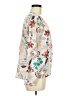 Adrienne Vittadini 100% Polyester Floral Ivory 3/4 Sleeve Blouse Size M - photo 4