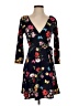 No Boundaries Floral Black Casual Dress Size 1 - photo 1
