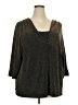 Jara Brown 3/4 Sleeve Top Size 3X - photo 1