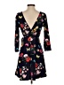No Boundaries Floral Black Casual Dress Size 1 - photo 2