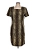 Sag Harbor 100% Polyester Animal Print Gold Cocktail Dress Size 10 (petite) - photo 1