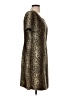 Sag Harbor 100% Polyester Animal Print Gold Cocktail Dress Size 10 (petite) - photo 4