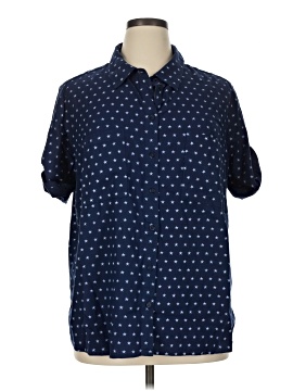 Joan Rivers Short Sleeve Button Down Shirt