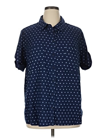Joan Rivers Short Sleeve Button-Down Shirt (view 1)