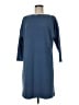 For Cynthia Solid Blue Casual Dress Size M - photo 1