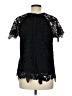 Guest Editor Black Short Sleeve Blouse Size M - photo 2