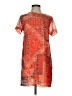 Olivaceous 100% Polyester Paisley Orange Casual Dress Size S - photo 1