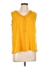 Croft & Barrow Yellow Sleeveless Top Size L (petite) - photo 1