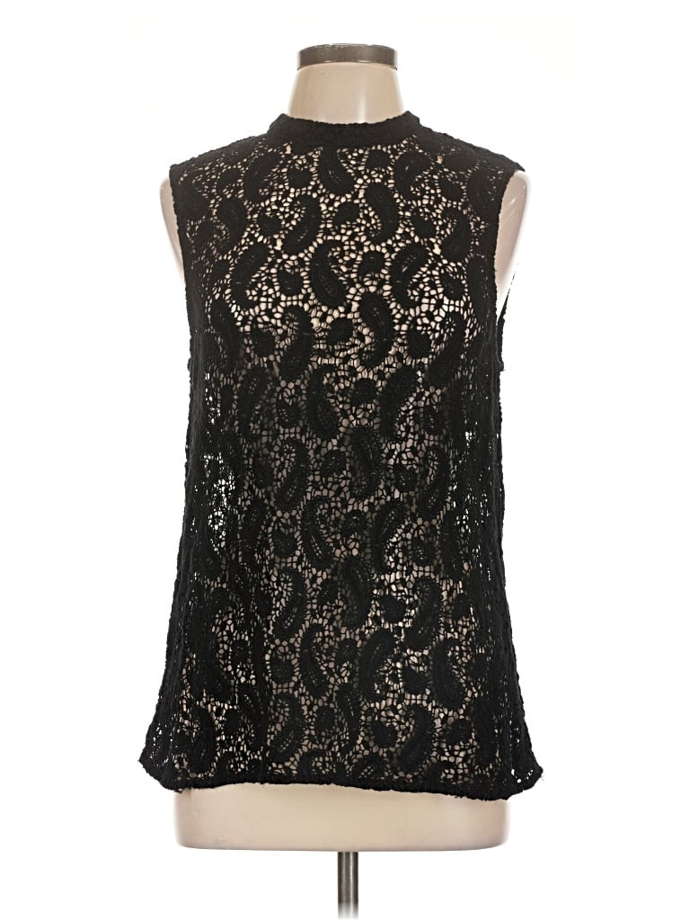 Pre-owned Daniel Rainn Sleeveless Blouse In Black