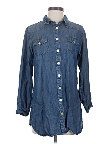 Soft Surroundings 3/4 Sleeve Button-Down Shirt (view 1)