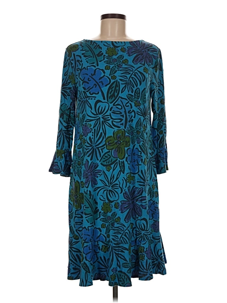 Pre-owned Fresh Produce Casual Dress In Teal