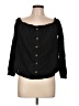 Guess Black 3/4 Sleeve Blouse Size L - photo 1