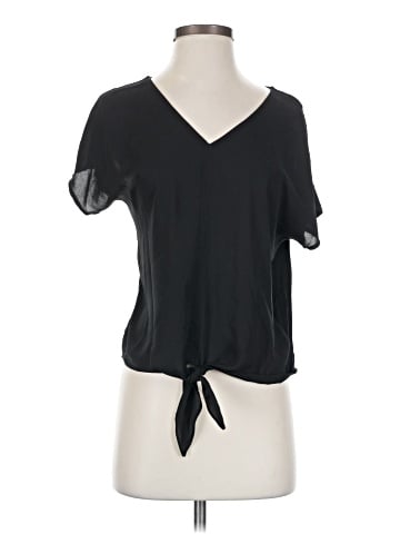 INC International Concepts Short Sleeve Blouse (view 1)