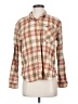 Volcom Plaid Brown Long Sleeve Button-Down Shirt Size S - photo 1