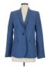 Banana Republic 100% Polyester Chevron-herringbone Blue Blazer Size 6 - photo 1