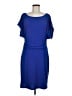 Ann Taylor Solid Blue Casual Dress Size M - photo 1