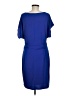 Ann Taylor Solid Blue Casual Dress Size M - photo 2