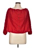 Guess Red 3/4 Sleeve Button-Down Shirt Size L - photo 1