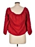 Guess Red 3/4 Sleeve Button-Down Shirt Size L - photo 2