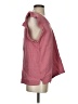 Dylan 100% Cotton Pink Short Sleeve Blouse Size S - photo 4