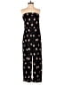 Kate Spade New York 100% Polyester Hearts Black Jumpsuit Size 8 - photo 1