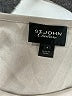 St. John Silver Short Sleeve Blouse Size 4 - photo 7