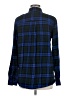 Express Outlet Plaid Blue Long Sleeve Button-Down Shirt Size M - photo 2