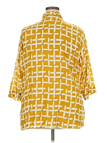 Ethyl 3/4 Sleeve Button-Down Shirt (view 2)