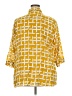 Ethyl 100% Cotton Yellow 3/4 Sleeve Button-Down Shirt Size XXL - photo 2