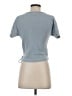 Madewell Blue Ribbed Wrap Crop Top Size XXS - photo 2