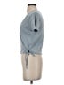 Madewell Blue Ribbed Wrap Crop Top Size XXS - photo 5