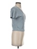 Madewell Blue Ribbed Wrap Crop Top Size XXS - photo 4