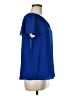 Elle Blue Short Sleeve Blouse Size M - photo 4