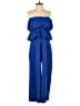 Sugar Lips Solid Blue Jumpsuit Size M - photo 1