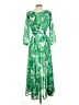 Boston Proper 100% Polyester Tropical Green Casual Dress Size XS - photo 2