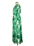 Boston Proper 100% Polyester Tropical Green Casual Dress Size XS - photo 5