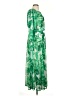 Boston Proper 100% Polyester Tropical Green Casual Dress Size XS - photo 4