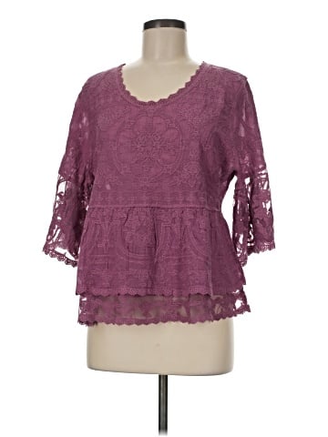 Democracy 3/4 Sleeve Blouse (view 1)
