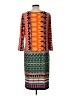 Monroe and Main Print Orange Casual Dress Size L - photo 2