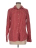 Eddie Bauer 100% Cotton Checkered-gingham Red Long Sleeve Button-Down Shirt Size M (tall) - photo 1