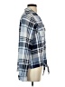 New York Laundry Plaid Blue Long Sleeve Blouse Size S - photo 4