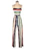 Assorted Brands Stripes White Jumpsuit Size M - photo 1