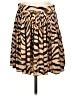 J.Crew 100% Polyester Animal Print Brown Casual Skirt Size 4 - photo 1